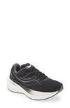 Saucony Triumph 20 Running Shoe In Black/ White Wide