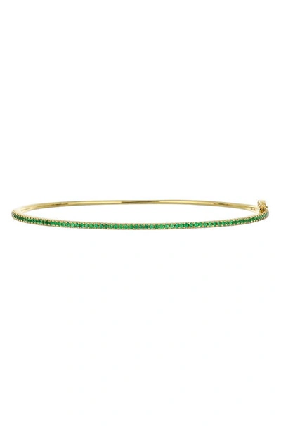 Bony Levy El Mar Stackable 18k Gold & Emerald Bangle In 18k Yellow Gold