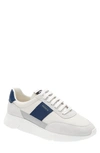 Axel Arigato Taupe & Blue Genesis Vintage Runner Sneakers In White