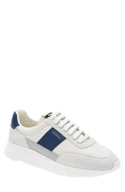 Axel Arigato Off-white & Gray Genesis Vintage Runner Sneakers In Blue