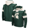 COLOSSEUM COLOSSEUM GREEN MICHIGAN STATE SPARTANS 2.0 LACE-UP PULLOVER HOODIE
