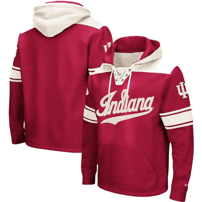 Colosseum Crimson Indiana Hoosiers 2.0 Lace-up Logo Pullover Hoodie