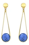 Dean Davidson Mini Ipanema Drop Earrings In Tanzanite/ Gold