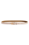 Ada Infinity Leather Belt In Vogue