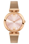 TED BAKER DARBEY MESH STRAP WATCH, 36MM