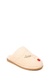 Minnetonka Reindeer Cami Slipper In Cream