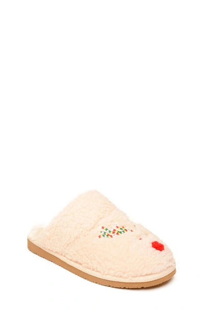 Minnetonka Kids' Reindeer Cami Slipper In Cream