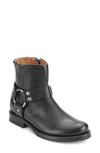 Frye Veronica Harness Moto Bootie In Black Dark