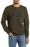 FJALL RAVEN ORGANIC COTTON LOGO GRAPHIC SWEATSHIRT