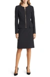 Tahari Asl Two-piece Jacket & Skirt Set In Black