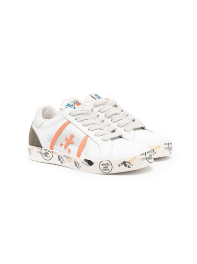 Premiata Kids' Andy Lace-up Sneakers In White