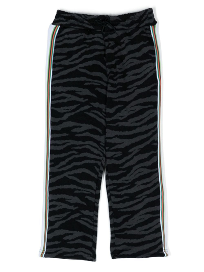 Kenzo Kids' Tiger Head-motif Track Pants In Black