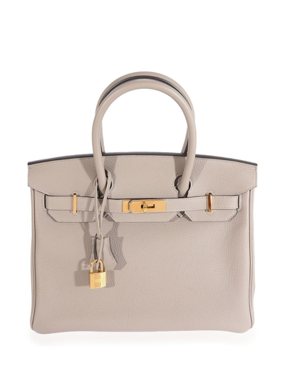 Pre-owned Hermes 2018  Birkin 30 Handbag In Neutrals