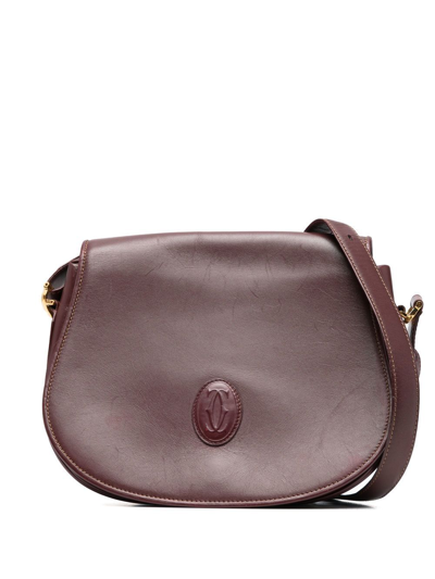 Pre-owned Cartier 2000s  Gibeciere Crossbody Bag In Red