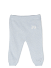PALM ANGELS KNITTED LOGO-EMBROIDERED TROUSERS