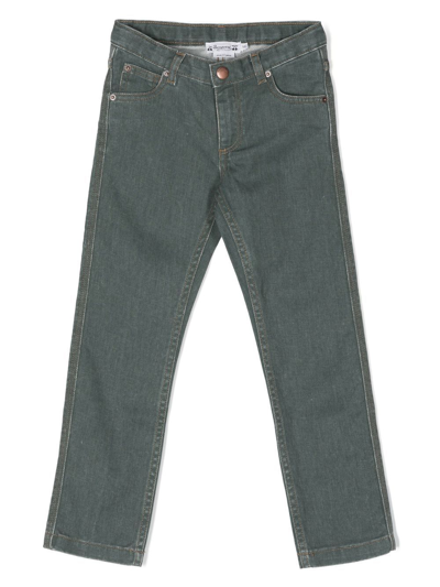 Bonpoint Kids' Green Dewey Straight-leg Jeans