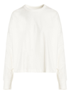 Studio Nicholson White Crewneck Long Sleeve T-shirt In White