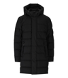 WOOLRICH WOOLRICH HIGH TECH BLACK LONG HOODED DOWN JACKET