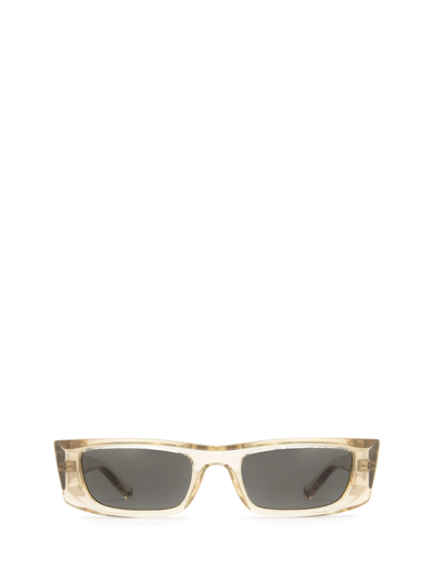Saint Laurent Sl 553 Beige Sunglasses In Transparent
