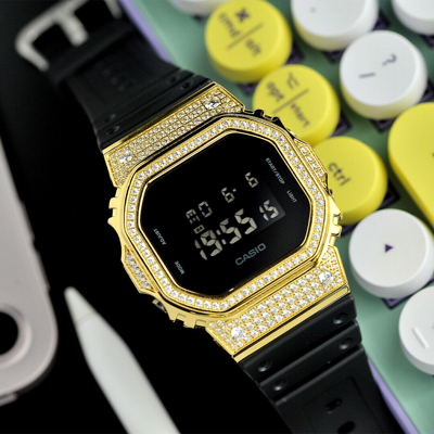 Pre-owned Casio Casi-oak Iced Gold - Special Custom Watch