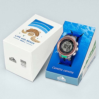 Pre-owned Casio Pro Treck Prg-330cc-5jr Nacs-j Collaboration Model Caretta Solar Watch