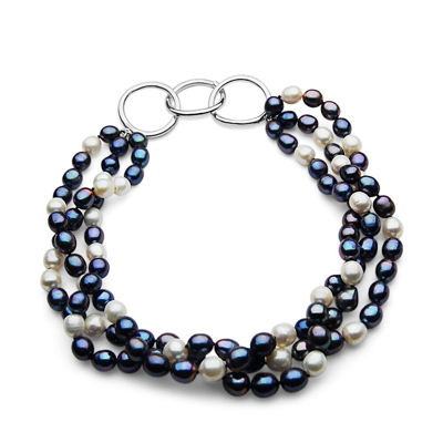 Pre-owned Pacific Pearls® 9mm-11 Mm Best Pearl Necklace Genuine Freshwater Pearl Necklaces In White