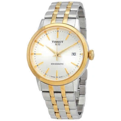 Pre-owned Tissot Classic Dream Automatic Silver Dial Two-tone Men's Watch