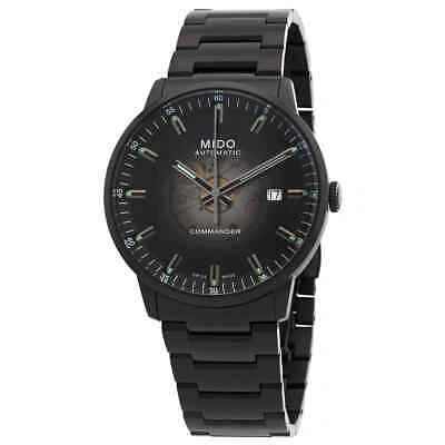 Pre-owned Mido Commander Automatic Black Dial Men's Watch M0214073341100