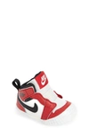 Jordan Kids' Nike Air  1 Crib Bootie In Varsity Red/ Black/ Sail