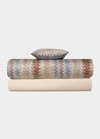 Missoni John Queen Duvet & Shams Set In 160-nero Multi