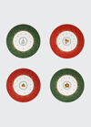Bernardaud Set Of 4 Assorted Dessert Plates
