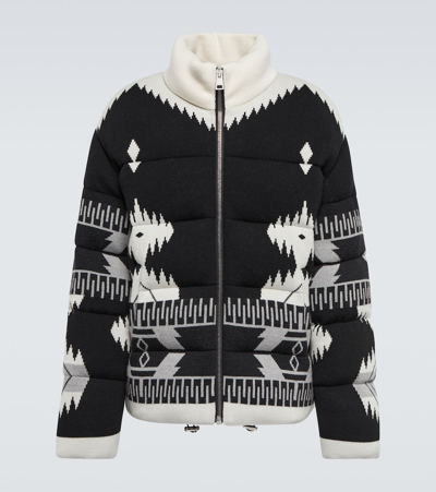 Alanui Black Icon Graphic Print Padded Coat