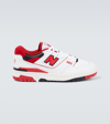 New Balance 550 Sneaker In White/team Red