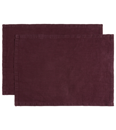 Once Milano Set Of 2 Linen Placemats