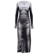 Y/project X Jean Paul Gaultier Body Morph Mesh Maxi Dress In Black & White