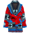 Alanui Icon Belted Fringed Quilted Wool-jacquard Down Jacket
