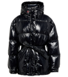 PERFECT MOMENT METALLIC BELTED DOWN PARKA