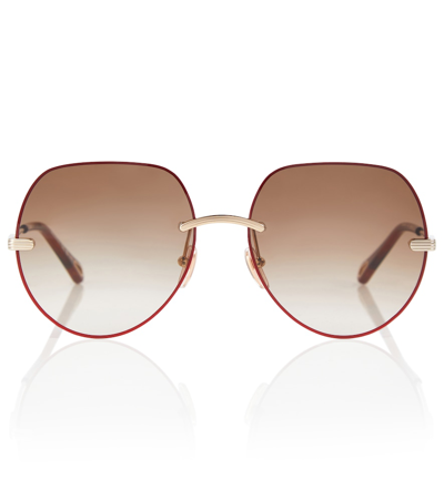 Chloé Round Sunglasses In Brown