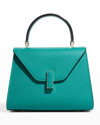 Valextra Iside Mini Leather Satchel Bag In Emerald