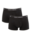 Dolce & Gabbana Pack Containing Two Regular Boxers Of The Same Color In Black