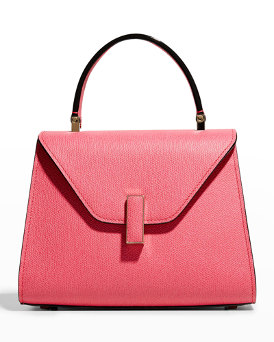 Valextra Iside Mini Leather Satchel Bag In Pink