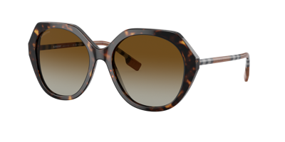 Burberry Women's Vanessa Polarized Low Bridge Fit Sunglasses, Be4375f57-p In Brown Polar