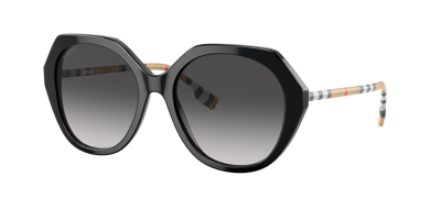 Burberry Woman Sunglass Be4375f Vanessa In Grey Gradient