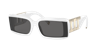Tiffany & Co 0tf4197 8357s4 Rectangle Sunglasses In Dark Grey