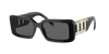 Tiffany & Co Tf4197 Rectangle-frame Acetate Sunglasses In Dark Grey