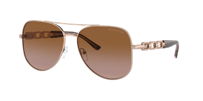 Michael Kors Woman Sunglass Mk1121 Chianti In Brown Pink Gradient