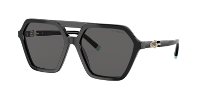 Tiffany & Co 0tf4198 8001s4 Geometric Sunglasses In Dark Grey