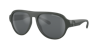 Armani Exchange Man Sunglass Ax4126su In Light Grey Mirror Black