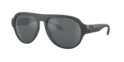 Armani Exchange Man Sunglass Ax4126su In Light Grey Mirror Black