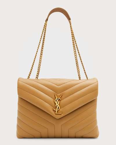 Saint Laurent Loulou Medium Calf Flap-top Shoulder Bag